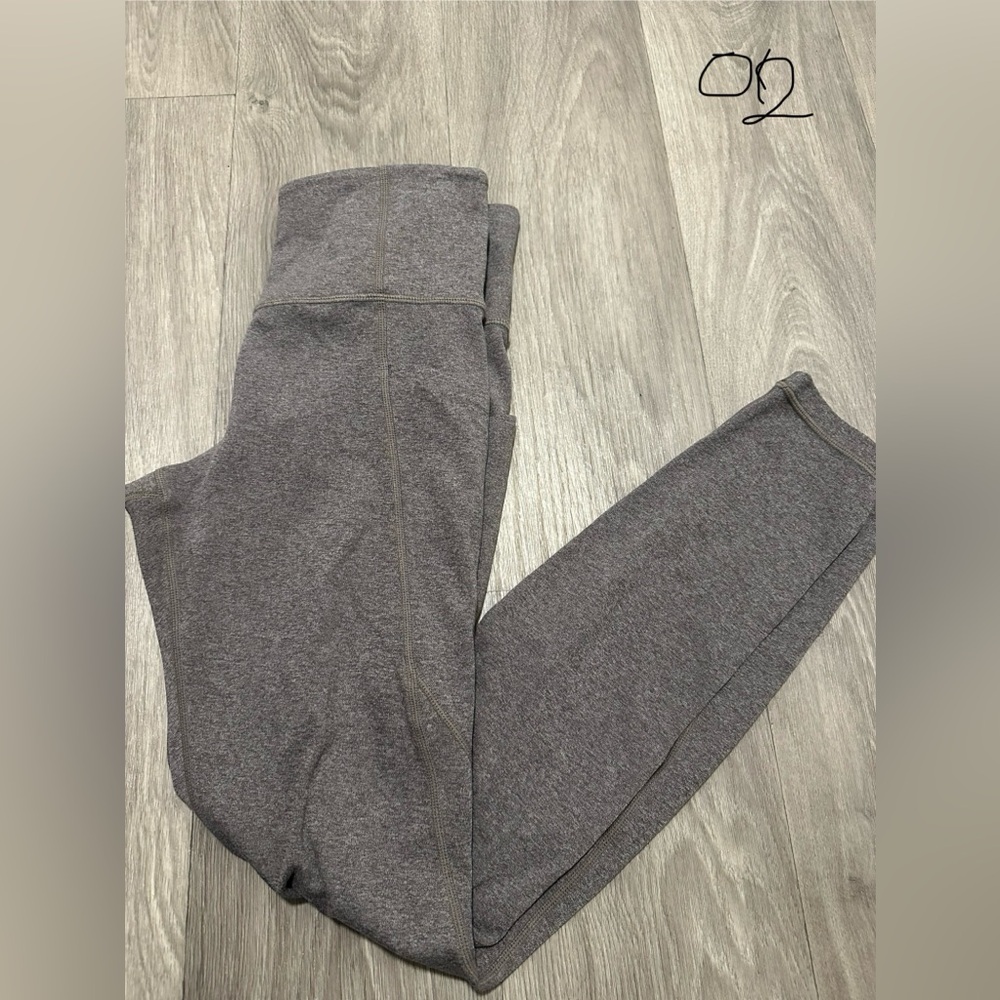 athleta heather gray legging sz small preowned